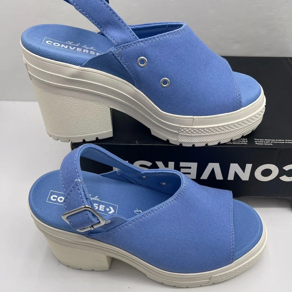 Converse WMNS A13810F
CHUCK 70 DE LUXE HEEL MULE OX OPEN SKY/EGRET Platform Heel - Picture 2 of 16